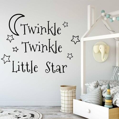 Little Star Decals Stars Nursery Decor Baby Room Vinyl Wall Stickers Bedroom Star Kids Room Wall Art Decal ZS167