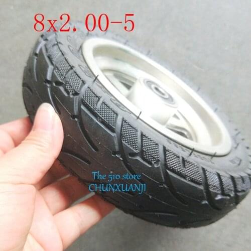 High performance front Solid Tubeless Tire Wheel Tyre 8X2.00-5 wheel hub Pocket Bike MINI Bike