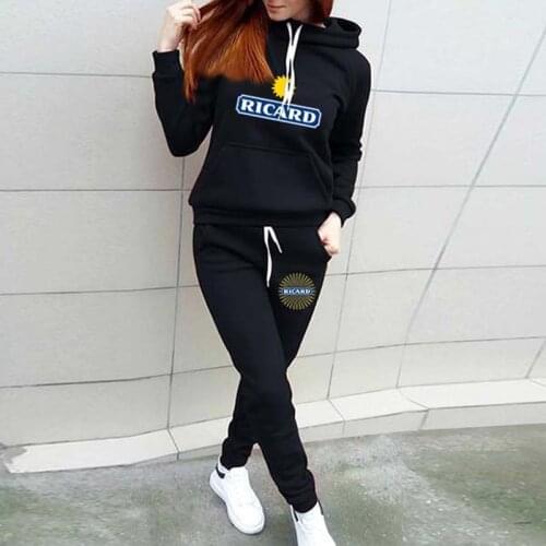 Women Cotton Suits Two Pieces Sets Casual Hoodies Fashion Sweatshirt+Pants Plus Size Clothing Tracksuits chandal mujer invierno