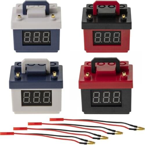1pcs Lipo Battery Low Voltage Alarm 2-4S Buzzer Checker Tester for 1/10 RC Car Crawler Model Accessories