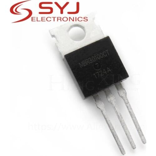 10pcs/lot MBR30100CT MBR30100 100V 30A TO-220 In Stock