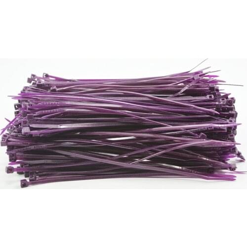 1000Pcs Purple Cable Ties 6" inch 2.5X150mm Self-Locking Plastic Cable Zip Ties Cable