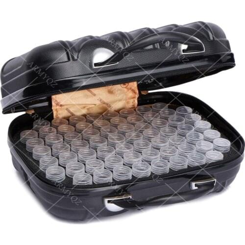 132 Bottles Diamond Painting Storage Box 7 Candy Colors Diamond Painting Accessories Bead Container Embroidery Handbag tool