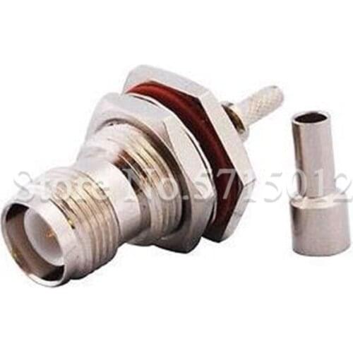 2Pcs RP-TNC-KY1.5 Hexagonal TNC External Thread Internal Needle Plug Famale RF Coaxial Connector For Connect RG316 RG17 Cable