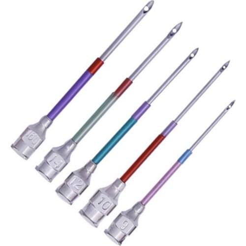 200set 6pcs/set Metal Embroidery Stitching Punch Needle Handmade Needlepoint Sewing Tool Set sport toy