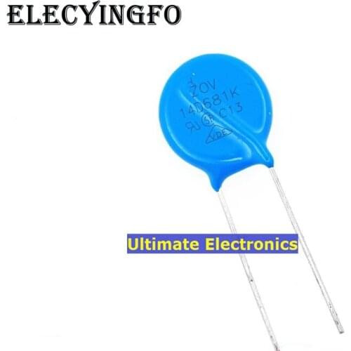50pcs Varistors 14D681K 680V Varistor Metal voltage dependent resistor