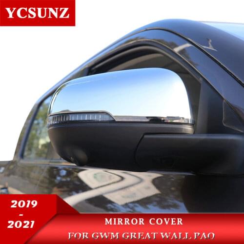 ABS Side Mirror Covers Accessories For GWM Great Wall Pao Great Wall Power 2019 2020 2021 Pick Up Car Parts