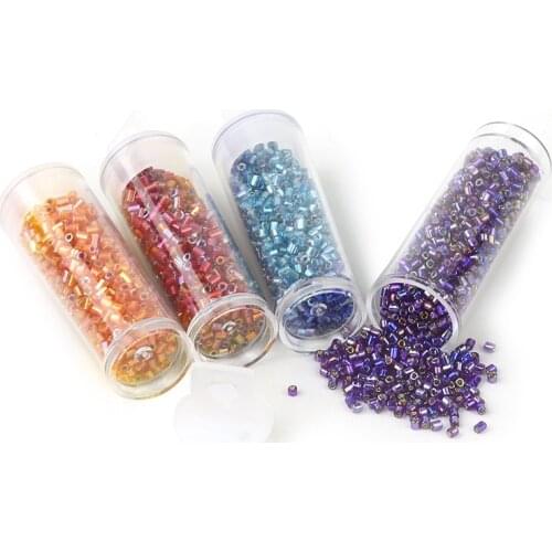 45000pcs/lot 2mm Charm Miyuki Delica beads Czech Glass Seed Beads Small Tube Loose Bead For DIY Jewelry Making Earrings Bracelet