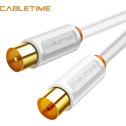 CABLETIME Video Cable TV M/F 3C2V Cable For High-definition Television HD High Quality Antenna TV STB Digital TV Line N314