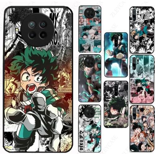 Phone Cover For xiaomi Redmi Note8pro note7 8T 8A note9s mi A1 A2 mi9 8se 5s mi9T note10 6pro Case Boku No My Hero Academia Deku