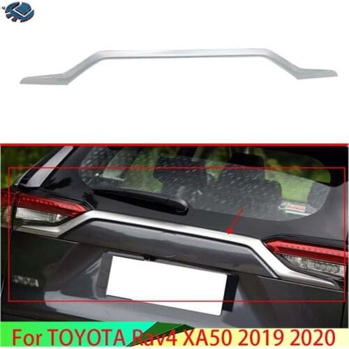 For TOYOTA Rav4 (XA50) 2019 2020 Decorate Accessories ABS Rear Boot Door Up Trim Cover Trunk Lid