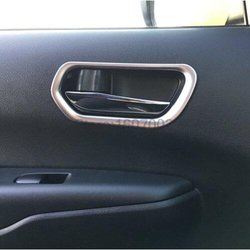 For NISSAN SERENA Suzuki Landy C27 2016 2017 ABS chrome front door interior door cup bowl handle trim
