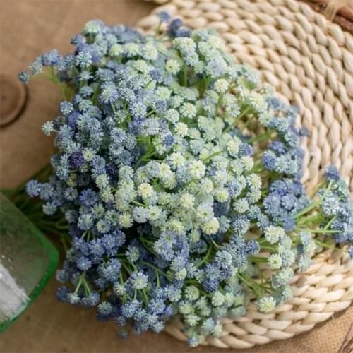 135 Heads/Lot Pu Baby Sbreath Artificial Flower Bouquet For Home Wedding Decoration Plastic Fake Flowers Party Festival Supplies