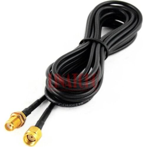 3 meters coaxial antenna extension RG174 jumper cable SMA Female to RP SMA male Connectors