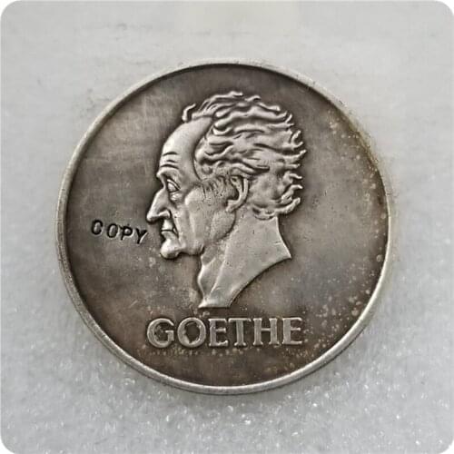 1932G Germany 5 Reichsmark Johann Goethe Coin COPY