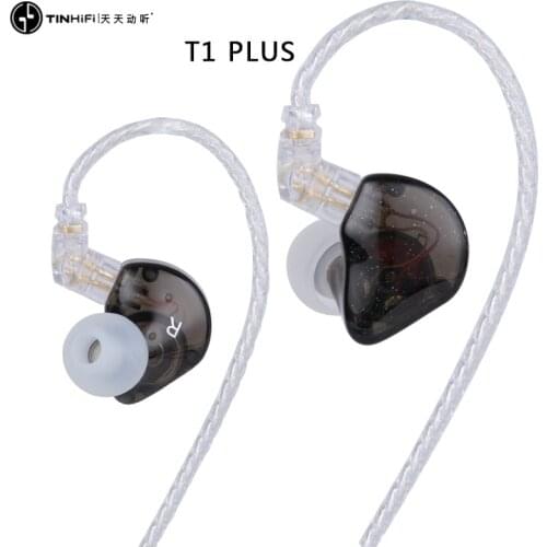 TINHIFI T1 PLUS 10mm Beryllium Diaphragm Dynamic Driver in-Ear Earphone Sports Running Headset 3.5mm With 2Pin Connector