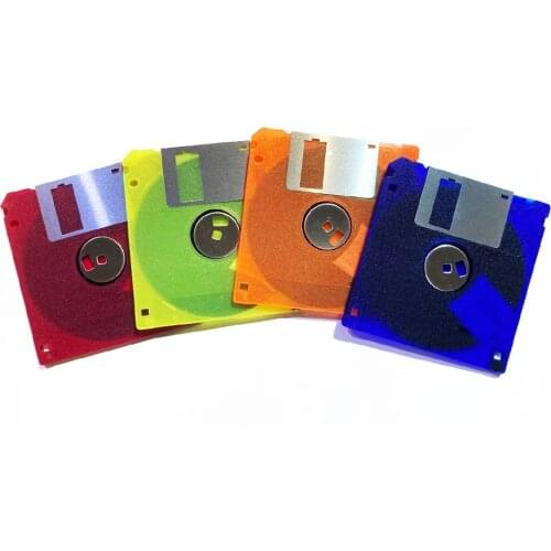 Imation Neon Floppy Diskettes IBM Formatted 1.44MB 2HD (10PCS)This is a second-hand item