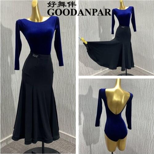 New ballroom Dance wear New Top Leotard Body suit Practice Clothes Sexy Jumpsuit with sleeves