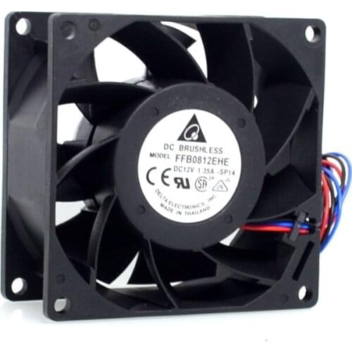 Delta New 8038 12V 80mm 1.35A 8 chassis cooling fan FFB0812EHE 80*80*38mm