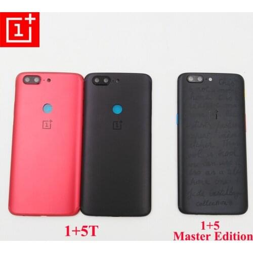 Original Back Battery Cover For Oneplus 5T 5 Master Edition Rear Door Housing Replace Case For 1+ 5T A5010 5 A5000 & Camera Lens
