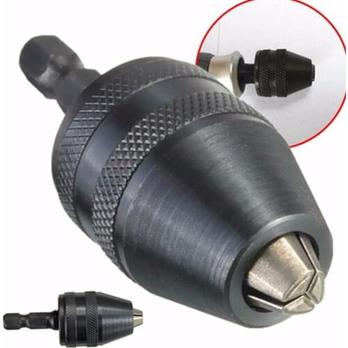 0.6-8 mm 0.3-65 mm Hex Shank Drill Chuck Keyless Adapter Impact Accessories Clamping Range Driver Tool Electric Grinder