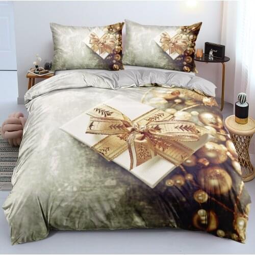 3D Custom Bed Linens Marry Christmas Gift Bedding Sets Aesthetic Comforter/Quilt/Duvet Cover 140x200 King Queen Twin Bedspreads