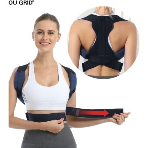Posture Corrector Adjustable Back Brace for Back Shoulder Support Breathable Material Improve Spine Posture for Men and Women