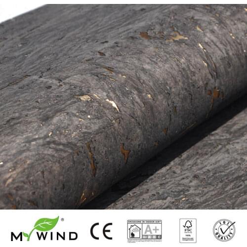 MYWIND Chocolate Brown With Gold Luxury wallpaper wholesale living room curtains home decor cork wall paper wallcovering