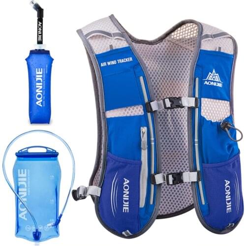 AONIJIE Men Women Running Backpack Outdoor Sports Trail Racing Hiking Marathon Fitness Hydration Vest Pack 1.5L Bag 500ml Kettle
