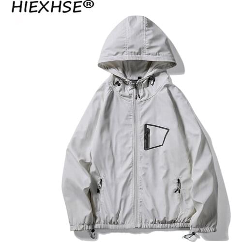 Sportswear Men Jackets Casual Streetwear Brand Zipper Outdoor Trend Sunscreen Jackets Summer And Fall