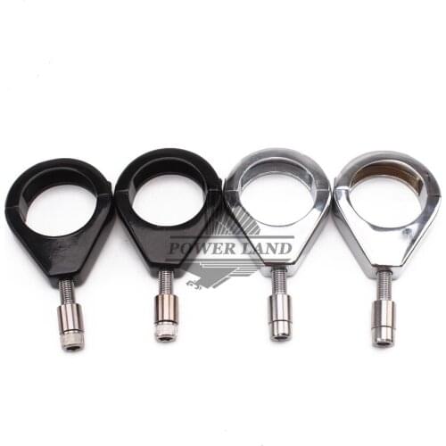 41mm Motorcycle Fork Relocation Turn Signal Lights Indicator Fork Mount Bracket Chrome/Black For Harley Davidson Cafe Racer ATV