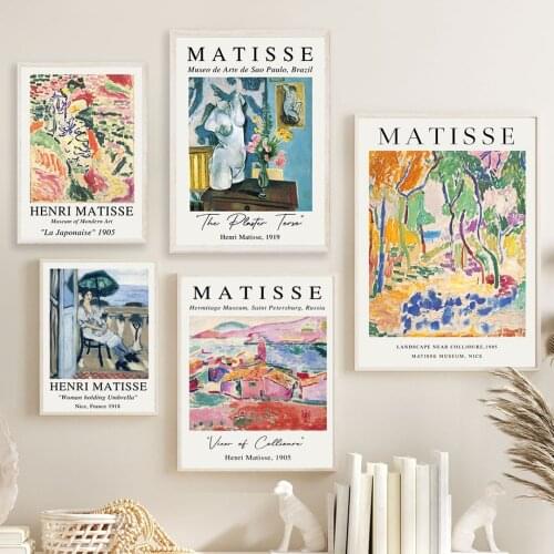 Vintage Matisse Woman Abstract Landscape Nordic Posters And Prints Wall Art Canvas Painting Wall Pictures For Living Room Decor