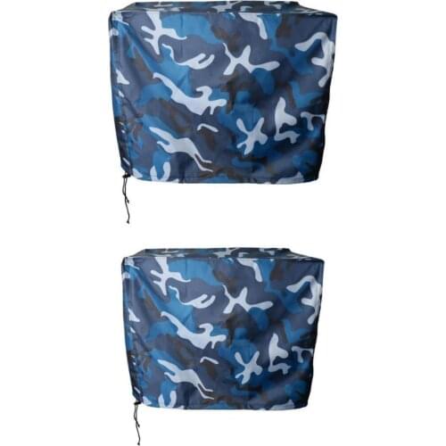 2PCS Waterproof UV Protection Boat Outboard Motor 2-5 HP 2-15 HP Engine Cover