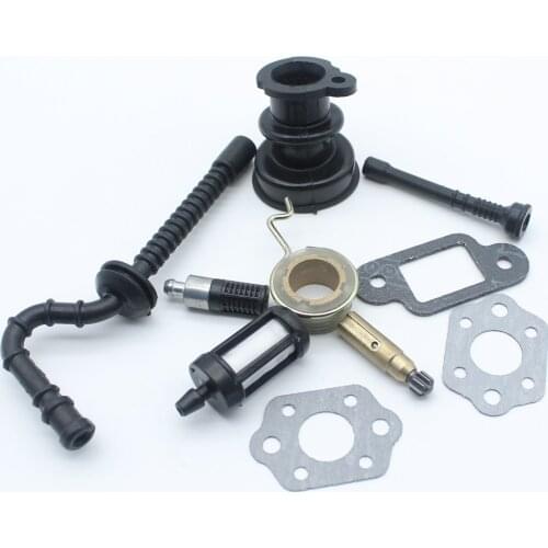 Intake Manifold Boot Oil Pump Worm Gear Fuel Oil Hose Filter Kit For STIHL 025 023 021 MS250 MS230 MS210 Chainsaw Parts