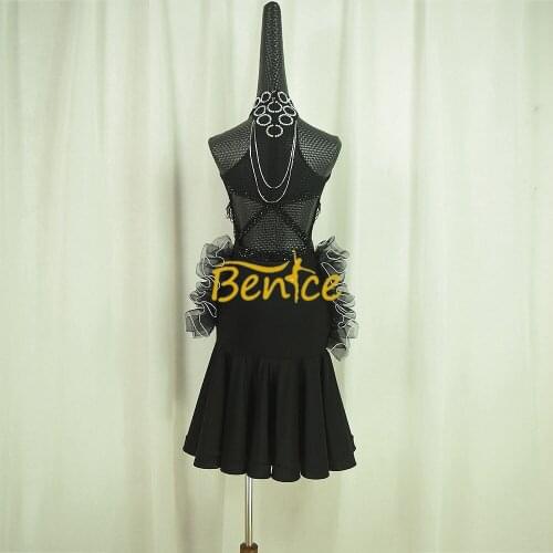 Free Shipping Latin Dance Skirt For Women Professional Sumba Dancing Skirt Adult Rumba QiaQia Latin Dress Latin Performances Dre