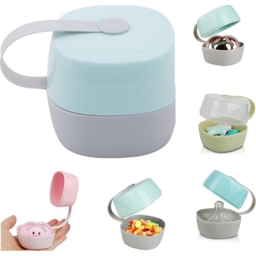 1Pcs Pacifier Box Baby Pacifier Holder Portable Baby Infant Kids Pacifier Nipple Cradle Case Holder Travel Storage Box 3 Colors