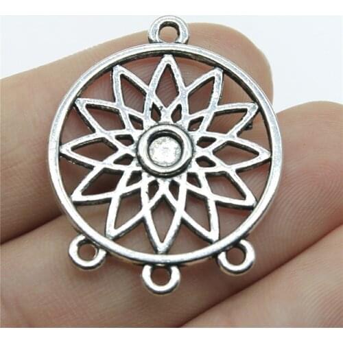 10pcs 33x27mm Charm Dreamcatcher Connector Dream Catcher For Jewelry Making Dreamcatcher Connector Charm