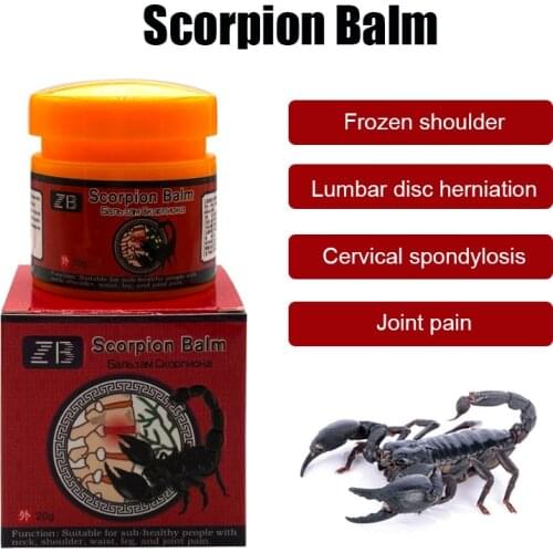 100% Original Scorpion Venom Analgesic Cream Ointment Stasis Pain Relief Muscle Sprain Knee Neck Back Medical Plaster