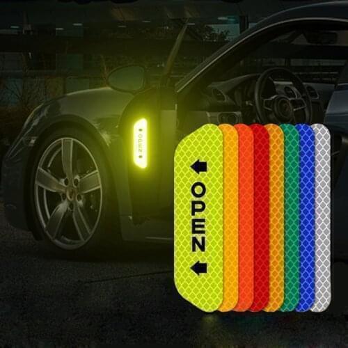 4PCS/set Car Reflective Strips Warning Stickers For Lexus IS250 RX350 IS350 IS300 NX GX460 RX300 RX330 GS300 Car Door Stickers