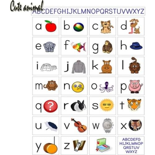 Diamond embroidery ABC Alphabet Chart Kids Education English Learning Wall 5d diy diamond painting full square round drill decor