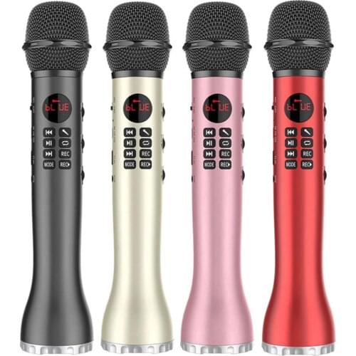 3 in 1 Wireless Karaoke Bluetooth Speaker Handheld Singing Recording Microphone