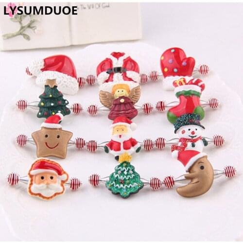 LYSUMDUOE Kids Hairpin Accessories Christmas Gift Baby Girl Headbands Hair Clips Barrettes Colorful Jewelry For Women 4Pcs/Lot