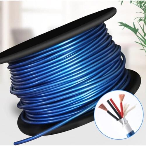 DIY Audio Cables HIFI Loud Speaker Wire Oxygen OFC Core Free Cooper Speaker Cable