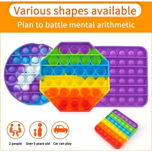 Hot 20pc Antistress Toys Bubble Popping Game Fidget Sensory Push Toy Funny Kids Reliver Stress Toys Silicone Autism Special Need