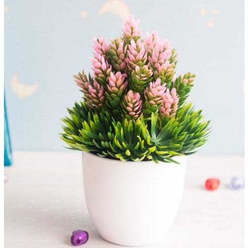 Artificial Plants Bonsai Small Tree Pot Plants Fake Vase Flowers Potted Ornaments Wedding Party for Home Garden Decoration