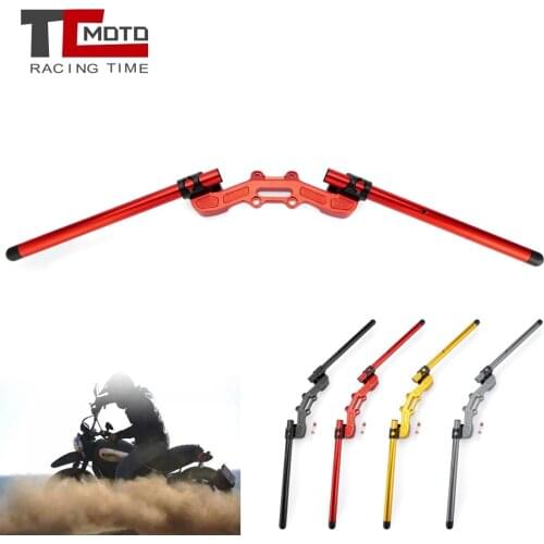 TCMOTO CNC Motorcycle Clip-On Adapter Plate Adjustable Handlebars Set for DUCATI Scrambler Cafe Racer Classic Icon Mach