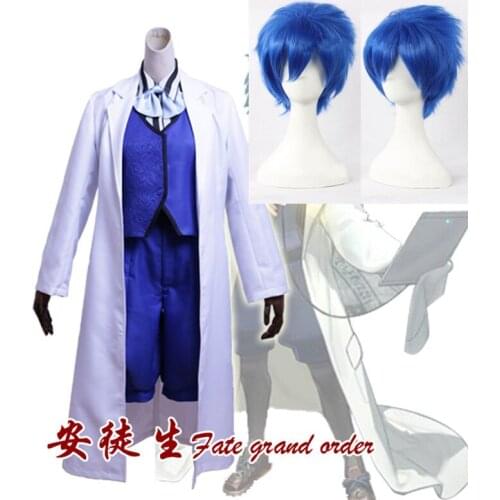 Fate Grand Order Hans Christian Andersen Halloween festival cosplay costume together with cosplay wig