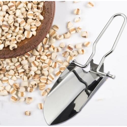 Ice Shovel Ice Scooper Shovel Food Flour Candy Scoop Eco-friendly Stainless Steel Small Ice Cube Shovel Supplies for Home