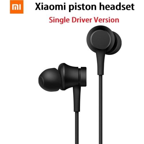 Xiaomi Piston Earphone 3.5mm In-Ear Bass Headset Single Driver Version Mobile Phone Computer MP3 Headset For Sports Office Home