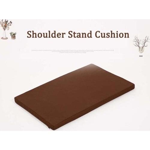 Non-Slip Yoga Mat Comfortable Cotton Shoulder Stand Pillow Sports Gym Fitness Plates Mat Indoor Foldable Yoga Cushion